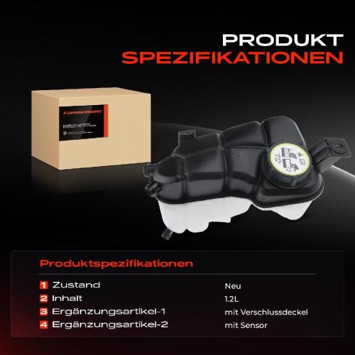 Frankberg 1x Ausgleichsbehälter Kühlmittelbehälter für Volvo S60 II S80 II V60 V70 III XC60 XC70 II Land Rover Bild Frankberg 1x Ausgleichsbehälter Kühlmittelbehälter für Volvo S60 II S80 II V60 V70 III XC60 XC70 II Land Rover