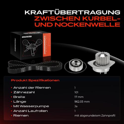 1x Zahnriemensatz Zahnriemen Wasserpumpe für Audi 80 Citroën BX C15 XM Peugeot 306 Bild 1x Zahnriemensatz Zahnriemen Wasserpumpe für Audi 80 Citroën BX C15 XM Peugeot 306