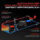 1x Kühlmittelflansch Wasserauslass für VW Passat 3C Touareg Audi Q7 Skoda Superb