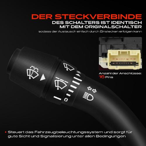 1x Kombischalter Lenkstockschalter für Toyota Camry Stufenheck V3 Hiace V GDH2 Bild 1x Kombischalter Lenkstockschalter für Toyota Camry Stufenheck V3 Hiace V GDH2