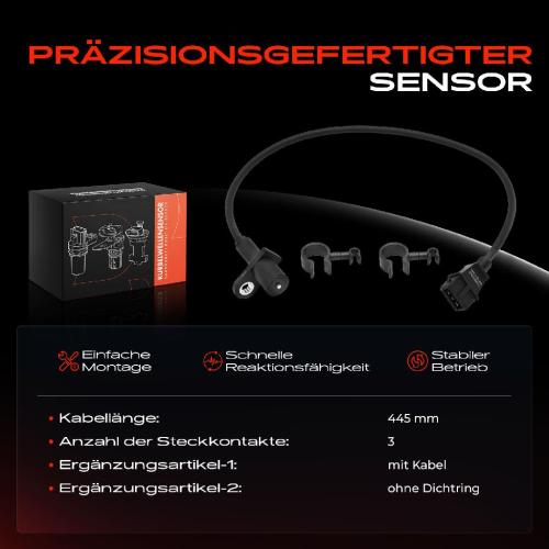 Frankberg 1x Kurbelwellensensor Impulsgeber für Volvo 740 744 745 240 P242 P244 940 944 945 Bild Frankberg 1x Kurbelwellensensor Impulsgeber für Volvo 740 744 745 240 P242 P244 940 944 945