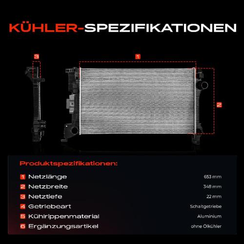 Frankberg 1x Kühler Wasserkühler Motorkühler für Volvo V60 II XC60 II 246 2.0L Bj ab 2016 Bild Frankberg 1x Kühler Wasserkühler Motorkühler für Volvo V60 II XC60 II 246 2.0L Bj ab 2016