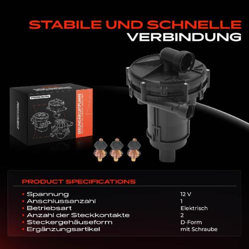 1x Sekundärluftpumpe für VW Golf IV Passat Bora Audi A3 A4 Avant TT Roadster Skoda Bild 1x Sekundärluftpumpe für VW Golf IV Passat Bora Audi A3 A4 Avant TT Roadster Skoda