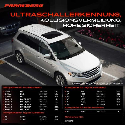 Frankberg 4x Parksensor PDC Sensor Vorne und Hinten für Saab 9-5 YS3E Ford Jaguar Bild Frankberg 4x Parksensor PDC Sensor Vorne und Hinten für Saab 9-5 YS3E Ford Jaguar