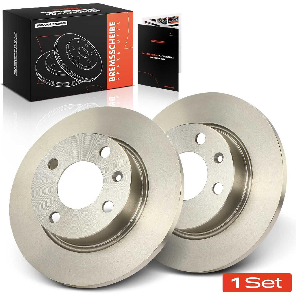 Frankberg 2x Bremsscheiben Vorderachse für VW Caddy Skoda Favorit Forman Pick-up Felicia I Kombi II 1994-2001