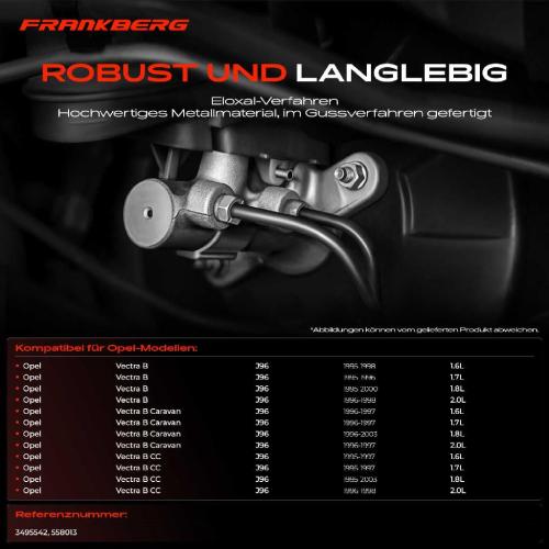 1x Hauptbremszylinder Bremszylinder für Opel Vectra B J96 CC Caravan 38 31 1995-1997 Bild 1x Hauptbremszylinder Bremszylinder für Opel Vectra B J96 CC Caravan 38 31 1995-1997