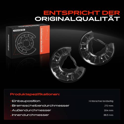 Frankberg 2x Ankerblech Bremsscheibe Hinterachse Beidseitig für KIA Ceed CD Proceed Hyundai i30 PD PDE Bild Frankberg 2x Ankerblech Bremsscheibe Hinterachse Beidseitig für KIA Ceed CD Proceed Hyundai i30 PD PDE