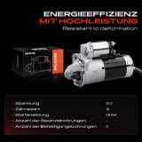 1x Anlasser Starter für Alfa Romeo 145 146 147 156 Sportwagon 159 Brera GT Mito Spider Cadillac BLS Wagon Fiat