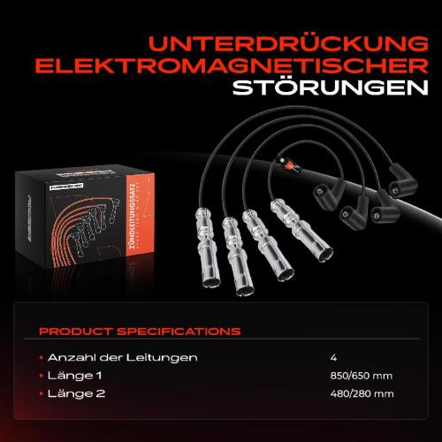 4x Zündleitungssatz Zündkabel für VW Golf IV Bora 1J2 Caddy III Jetta New Beetle Bild 4x Zündleitungssatz Zündkabel für VW Golf IV Bora 1J2 Caddy III Jetta New Beetle