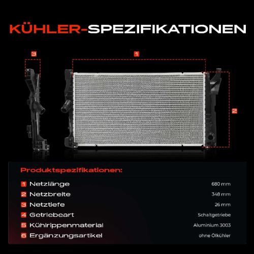 Frankberg 1x Kühler Wasserkühler Motorkühler für BMW 2 X1 MINI Mini 1.2L 1.5L Bild Frankberg 1x Kühler Wasserkühler Motorkühler für BMW 2 X1 MINI Mini 1.2L 1.5L