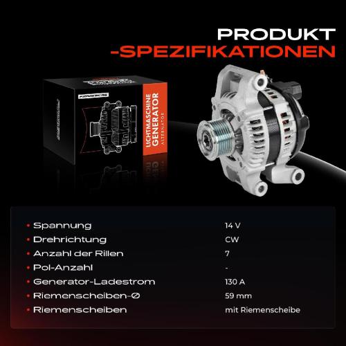 1x Lichtmaschine Generator für Land Rover Defender Pick-up Cabrio L316 LD 2.2L Bild 1x Lichtmaschine Generator für Land Rover Defender Pick-up Cabrio L316 LD 2.2L