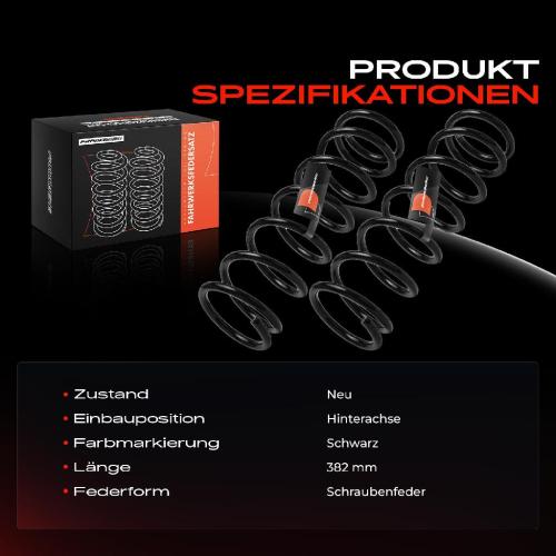 Frankberg 2x Fahrwerksfeder Hinterachse für Honda Accord VIII Kombi CW 2.0L 2.2L 2.4L 2008-2015 Bild Frankberg 2x Fahrwerksfeder Hinterachse für Honda Accord VIII Kombi CW 2.0L 2.2L 2.4L 2008-2015