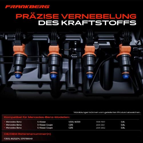 12x Einspritzventil Einspritzdüse für Mercedes-Benz S-Klasse W220 C215 5.8L Bild 12x Einspritzventil Einspritzdüse für Mercedes-Benz S-Klasse W220 C215 5.8L
