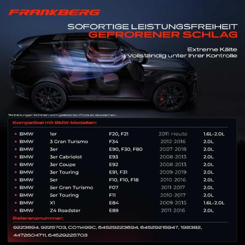 Frankberg 1x Klimakompressor für BMW 1er F20 3er E90 E91-E93 5er F10 E84 E89 X1 Z4 E89 Bild Frankberg 1x Klimakompressor für BMW 1er F20 3er E90 E91-E93 5er F10 E84 E89 X1 Z4 E89