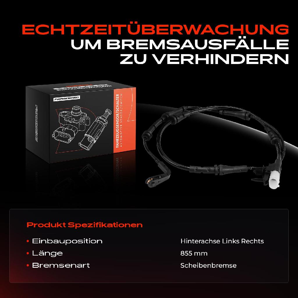1x Warnkontakt Bremsbelagverschleiß Hinterachse für Land Rover Discovery Sport L550