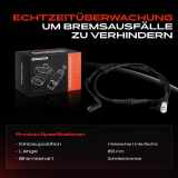 1x Warnkontakt Bremsbelagverschleiß Hinterachse für Land Rover Discovery Sport L550