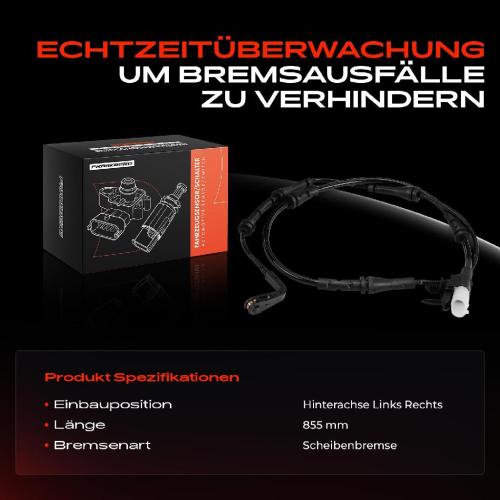 1x Warnkontakt Bremsbelagverschleiß Hinterachse für Land Rover Discovery Sport L550 Bild 1x Warnkontakt Bremsbelagverschleiß Hinterachse für Land Rover Discovery Sport L550