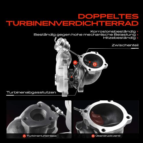 Frankberg 1x Abgasturbolader für VW Golf IV New Beetle Cabriolet Audi A3 TT Roadster Seat Ibiza III Leon Skoda Bild Frankberg 1x Abgasturbolader für VW Golf IV New Beetle Cabriolet Audi A3 TT Roadster Seat Ibiza III Leon Skoda