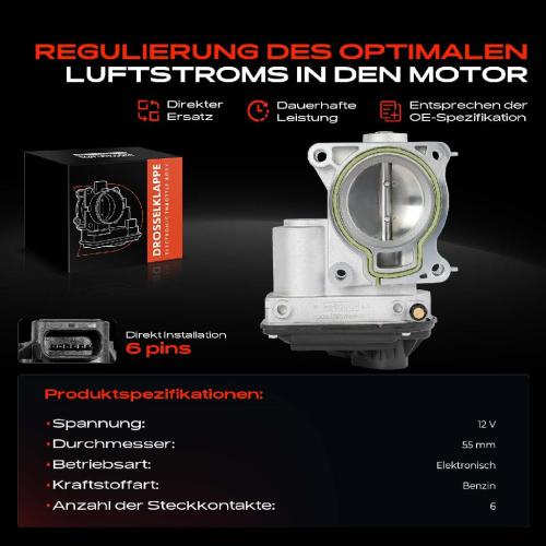 Frankberg 1x Drosselklappe Drosselklappenstutzen für Ford C-Max Focus II Mondeo Volvo C30 S40 Bild Frankberg 1x Drosselklappe Drosselklappenstutzen für Ford C-Max Focus II Mondeo Volvo C30 S40