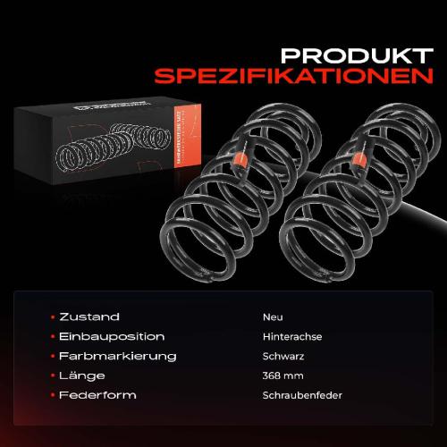 Frankberg 2x Fahrwerksfeder Hinterachse f r Mazda 6 GG 6 Station Wagon GY 6 GG 2002-2007 Bild Frankberg 2x Fahrwerksfeder Hinterachse f r Mazda 6 GG 6 Station Wagon GY 6 GG 2002-2007