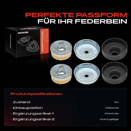 2x Domlager Federbeinstütz lager für BMW E81 E87 E88 E82 E90 E93 E92 Bild 2x Domlager Federbeinstütz lager für BMW E81 E87 E88 E82 E90 E93 E92