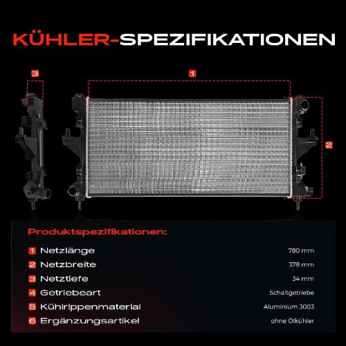 Frankberg 1x Kühler Wasserkühler Motorkühler für Citroën Jumper Fiat Peugeot Boxer Bild Frankberg 1x Kühler Wasserkühler Motorkühler für Citroën Jumper Fiat Peugeot Boxer