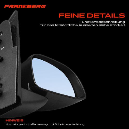 Frankberg 1x Außenspiegel Rechts für Fiat Panda Van 312 319 312 519 2012-2024 Bild Frankberg 1x Außenspiegel Rechts für Fiat Panda Van 312 319 312 519 2012-2024