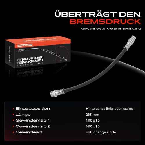 1x Bremsschlauch Bremsschläuche Hinterachse Links oder Rechts für Citroën Berlingo Xsara Peugeot Partner Bild 1x Bremsschlauch Bremsschläuche Hinterachse Links oder Rechts für Citroën Berlingo Xsara Peugeot Partner