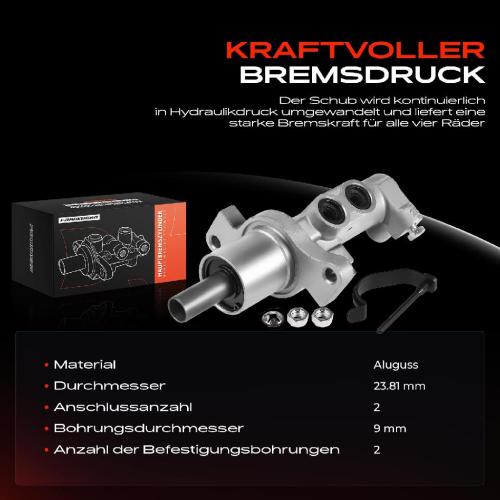 1x Hauptbremszylinder Bremszylinder für Citroën C5 III RD C6 TD Peugeot 407 508 I Bild 1x Hauptbremszylinder Bremszylinder für Citroën C5 III RD C6 TD Peugeot 407 508 I