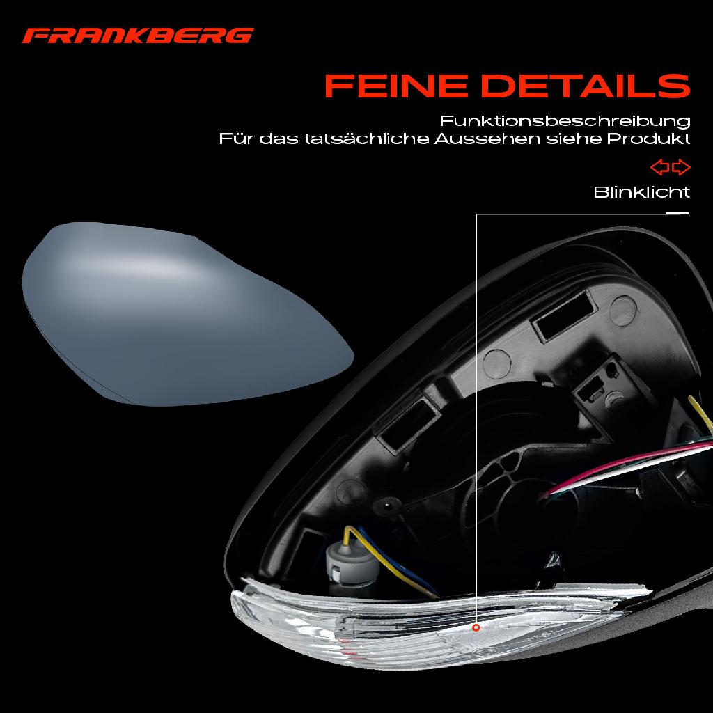 1x Außenspiegel Rechts für Ford Fiesta VI CB1 CCN 1.2L 1.4L 1.6L 2008-2012