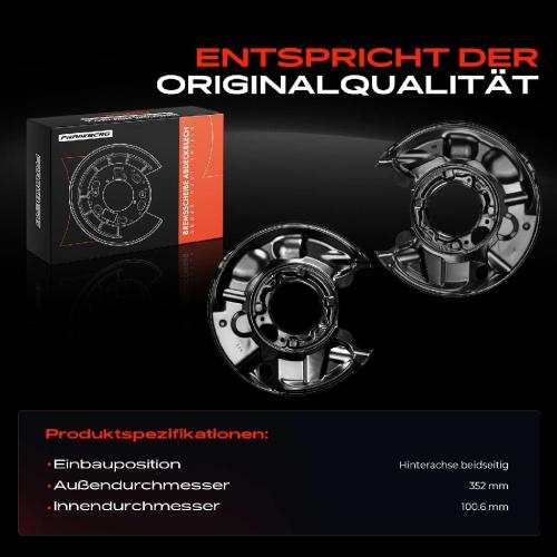 Frankberg 2x Ankerblech Bremsscheibe Hinterachse Beidseitig für Mercedes-Benz W203 C 180 CL203 S203 C209 Bild Frankberg 2x Ankerblech Bremsscheibe Hinterachse Beidseitig für Mercedes-Benz W203 C 180 CL203 S203 C209
