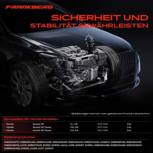 3x Motorlager Getriebelagerlager Rechts für Honda Accord VII CL CN 2.4L 2003-2008 Bild 3x Motorlager Getriebelagerlager Rechts für Honda Accord VII CL CN 2.4L 2003-2008