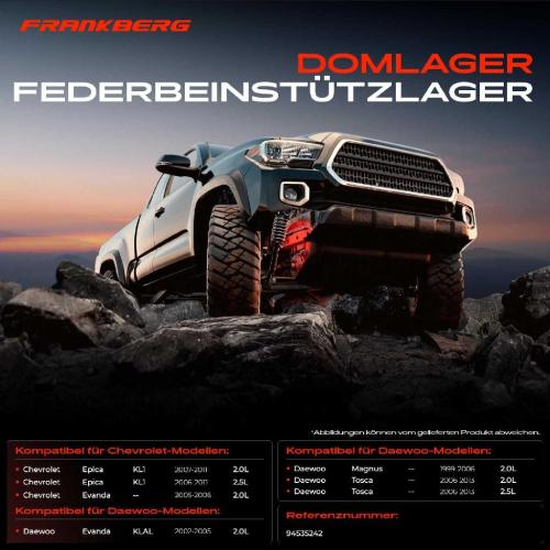 1x Domlager Federbeinstütz lager für Chevrolet Epica Evanda Tosca 2005-2013 Bild 1x Domlager Federbeinstütz lager für Chevrolet Epica Evanda Tosca 2005-2013