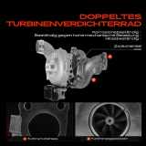 1x Abgasturbolader für Mercedes-Benz X218 W212 W213 A207 C207 S212 C292 X164 X166 W166 V251 W251 V221 W221