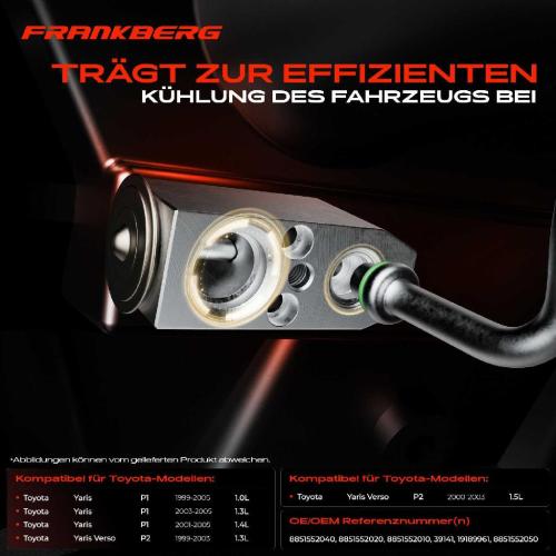 1x Expansionsventil Klimaanlage für Toyota Yaris P1 Verso P2 1999-2005 1.0L-1.5L Bild 1x Expansionsventil Klimaanlage für Toyota Yaris P1 Verso P2 1999-2005 1.0L-1.5L