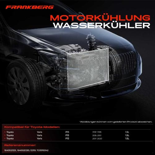 1x Kühler Wasserkühler Motorkühler für Toyota Yaris P13 Bj ab 2012 Bild 1x Kühler Wasserkühler Motorkühler für Toyota Yaris P13 Bj ab 2012