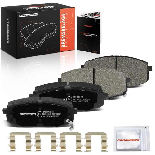 4x Bremsbeläge Vorderachse für Hyundai i30 Kombi KIA Carens I II Großraumlimousine Cee'D Schrägheck SW Pro Bild 4x Bremsbeläge Vorderachse für Hyundai i30 Kombi KIA Carens I II Großraumlimousine Cee'D Schrägheck SW Pro