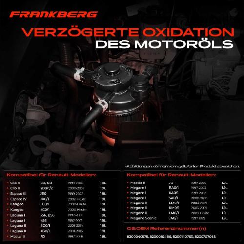 1x Ölabscheider Kurbelgehäuseentlüftung für Renault Clio II Kangoo KC0/1 1.9L Bild 1x Ölabscheider Kurbelgehäuseentlüftung für Renault Clio II Kangoo KC0/1 1.9L