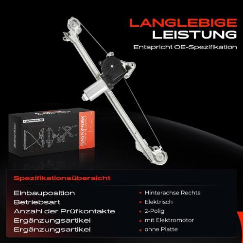 Frankberg 1x Fensterheber Hinten Rechts für Mercedes E-Klasse T-Model W210 S210 Bild Frankberg 1x Fensterheber Hinten Rechts für Mercedes E-Klasse T-Model W210 S210