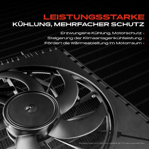 Frankberg 1x Motorkühller Einfachlüfter mit Kühlerlüfterrahmen BMW X3 F25 sDrive X4 F26 xDrive 2010-2018 Bild Frankberg 1x Motorkühller Einfachlüfter mit Kühlerlüfterrahmen BMW X3 F25 sDrive X4 F26 xDrive 2010-2018