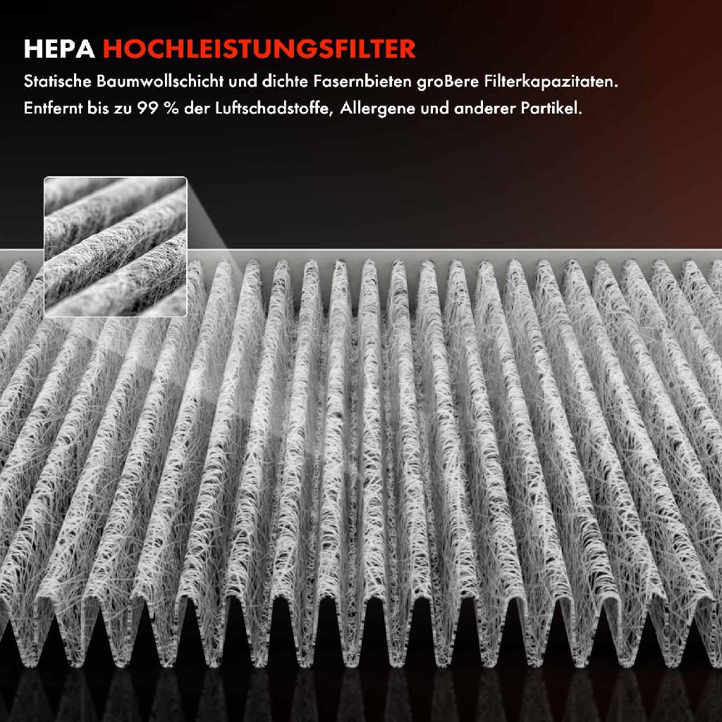 2x Innenraumfilter Aktivkohle für Fiat 502 Peugeot Citroën Isuzu Mitsubishi