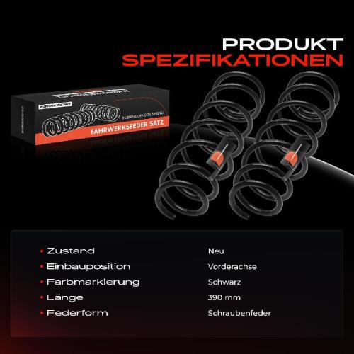 Frankberg 2x Fahrwerksfeder Vorderachse für Mazda MX-5 III NC 1.8L 2.0L 2005-2007 Bild Frankberg 2x Fahrwerksfeder Vorderachse für Mazda MX-5 III NC 1.8L 2.0L 2005-2007