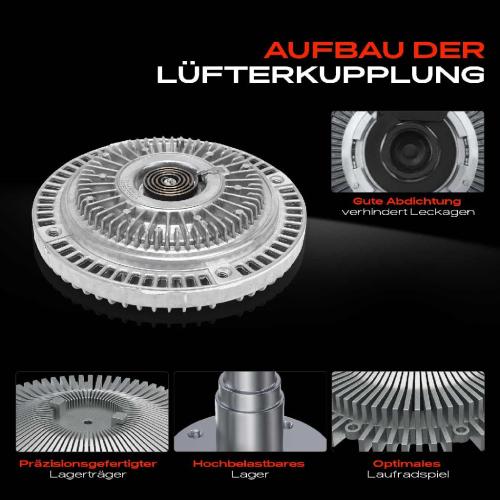 1x Lüfterkupplung Kühlerlüfte für Audi A6 100 Avant 4A C4 1990-1997 2.3L 2.4L 2.5L Bild 1x Lüfterkupplung Kühlerlüfte für Audi A6 100 Avant 4A C4 1990-1997 2.3L 2.4L 2.5L