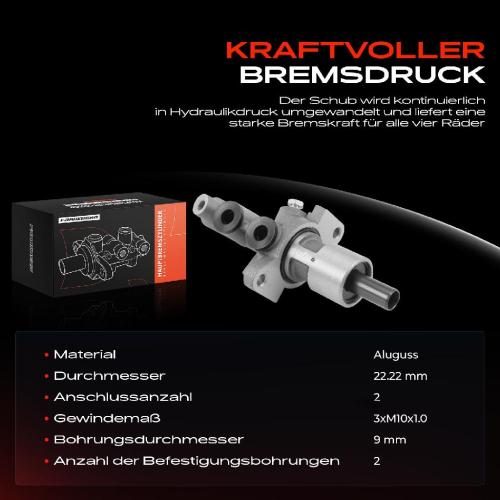 1x Hauptbremszylinder Bremszylinder für Mercedes-Benz W201 W202 C 180 200 220 250 Bild 1x Hauptbremszylinder Bremszylinder für Mercedes-Benz W201 W202 C 180 200 220 250