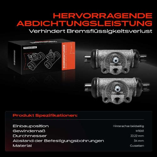 2x Radbremszylinder Hinten für Nissan NP300 Pick-up Navara Pathfinder Bild 2x Radbremszylinder Hinten für Nissan NP300 Pick-up Navara Pathfinder