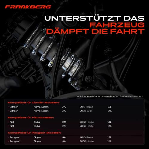2x Fahrwerksfeder Vorderachse für Citroën Nemo AA Fiat Qubo 225 Peugeot Bipper AA Bj ab 2008 Bild 2x Fahrwerksfeder Vorderachse für Citroën Nemo AA Fiat Qubo 225 Peugeot Bipper AA Bj ab 2008