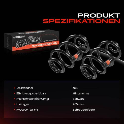 Frankberg 2x Fahrwerksfeder Hinterachse für Nissan Micra C III K12 1.4L 1.6L 2005-2010 Bild Frankberg 2x Fahrwerksfeder Hinterachse für Nissan Micra C III K12 1.4L 1.6L 2005-2010