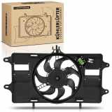 Frankberg 1x Motorkühller Einfachlüfter mit Kühlerlüfterrahmen Fiat Doblo MPV 119 223 Kasten/MPV 223 1.2L 2001-2005