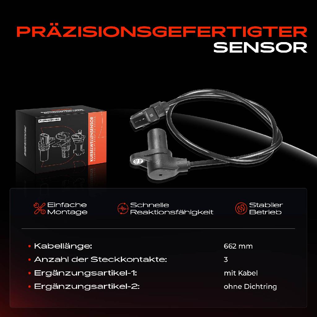 1x Kurbelwellensensor Impulsgeber für Fiat Tempra SW Tipo Lancia Dedra Delta II 1.4L 1.6L