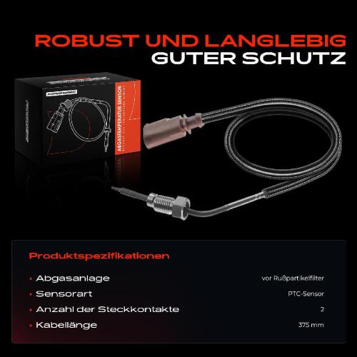 1x Abgastemperatursensor für Audi A4 B9 A6 C7 A7 4GA Q7 4M 3.0L 4.0L Bild 1x Abgastemperatursensor für Audi A4 B9 A6 C7 A7 4GA Q7 4M 3.0L 4.0L